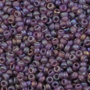 Miyuki seed beads 11/0 - Matted dark smoky amethyst ab 11-153FR